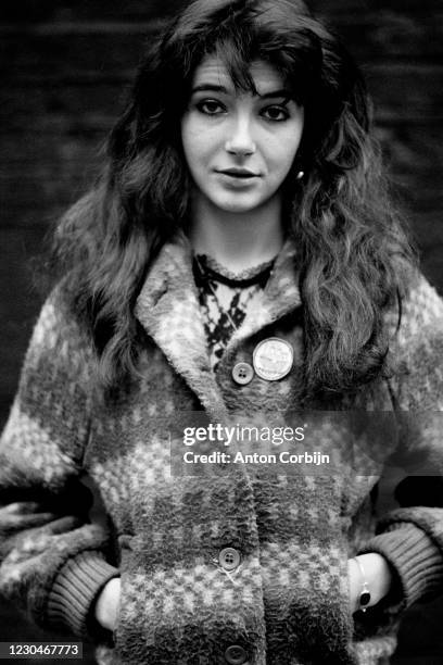 Musician Kate Bush poses for a portrait in London, in 1978.