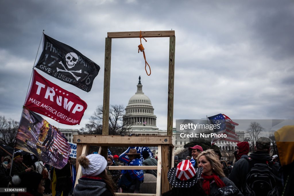 Trump Supporters Hold "Stop The Steal" Rally In DC Amid Ratification Of Presidential Election