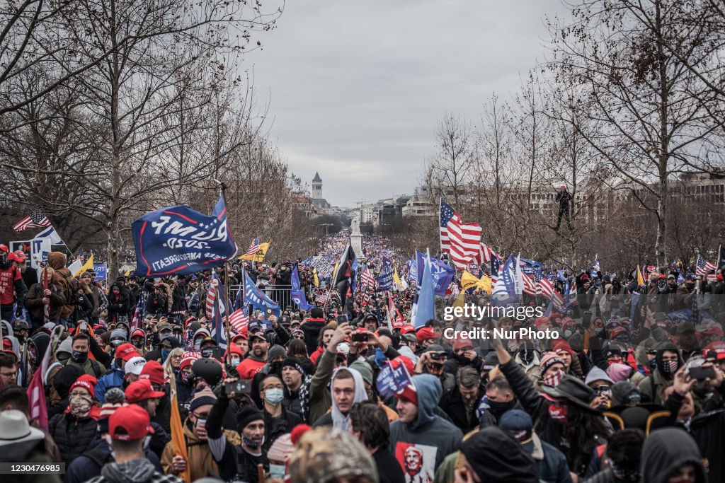 Trump Supporters Hold &quot;Stop The Steal&quot; Rally In DC Amid Ratification Of Presidential Election