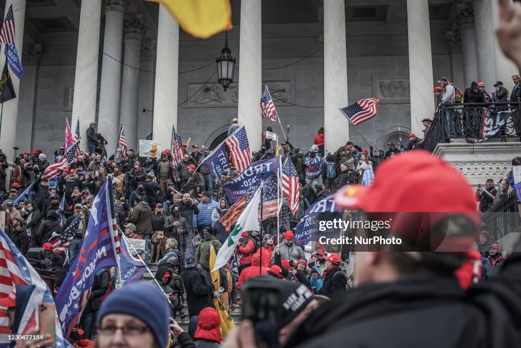Trump Supporters Hold "Stop The Steal" Rally In DC Amid Ratification Of Presidential Election