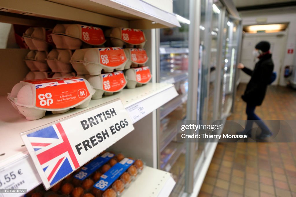 Empty Shelves In The UK Shop Near Brussels
