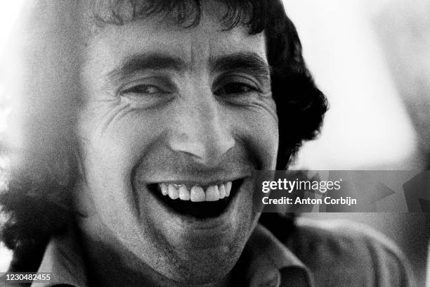 Los Angeles, CALIFORNIA Musician Bon Scott from AC/DC music band, poses for a portrait, in 1978.