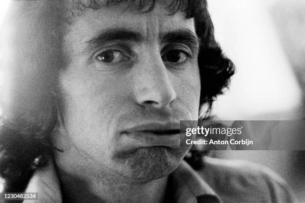 Los Angeles, CALIFORNIA Musician Bon Scott from AC/DC music band, poses for a portrait, in 1978.