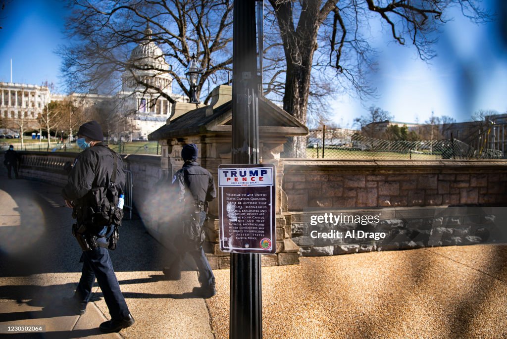 Security Tight On Capitol Hill After Invasion Of U.S. Capitol