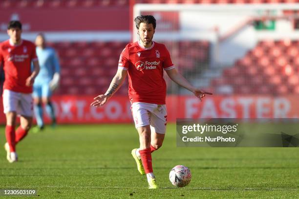 Harry Arter of Nottingham Forest in action during the FA Cup match between Nottingham Forest and Cardiff City at the City Ground, Nottingham on...