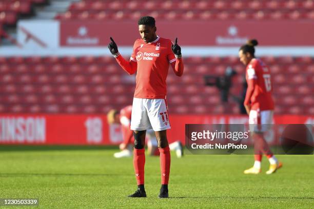 Sammy Ameobi of Nottingham Forest during the FA Cup match between Nottingham Forest and Cardiff City at the City Ground, Nottingham on Saturday 9th...
