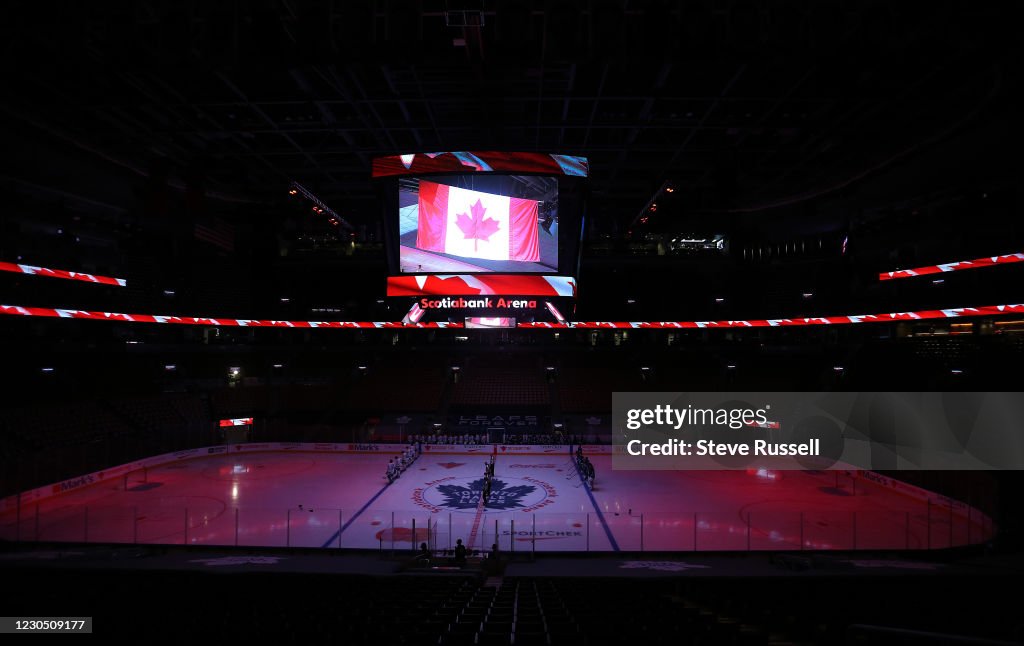 The Toronto Maple Leafs hold their annual Blue versus White intersquad game