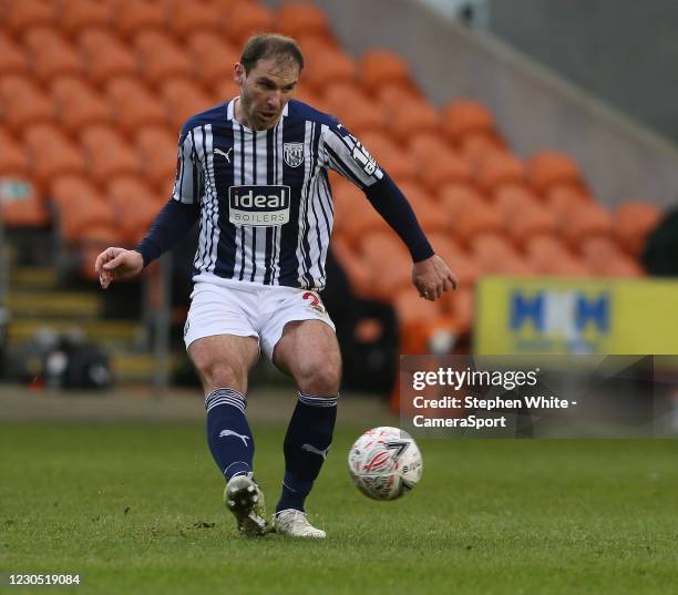 West Bromwich Albion's Branislav Ivanovic during the FA Cup Third Round match between Blackpool and West Bromwich Albion at Bloomfield Road on...