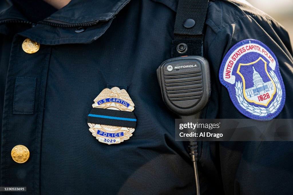 Procession Held For Brian Sicknick, US Capitol Police Officer Killed In Capitol Building Siege