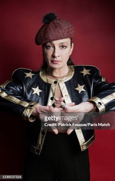 Singer Catherine Ringer is photographed for Paris Match on August 17, 2020 in Paris, France.