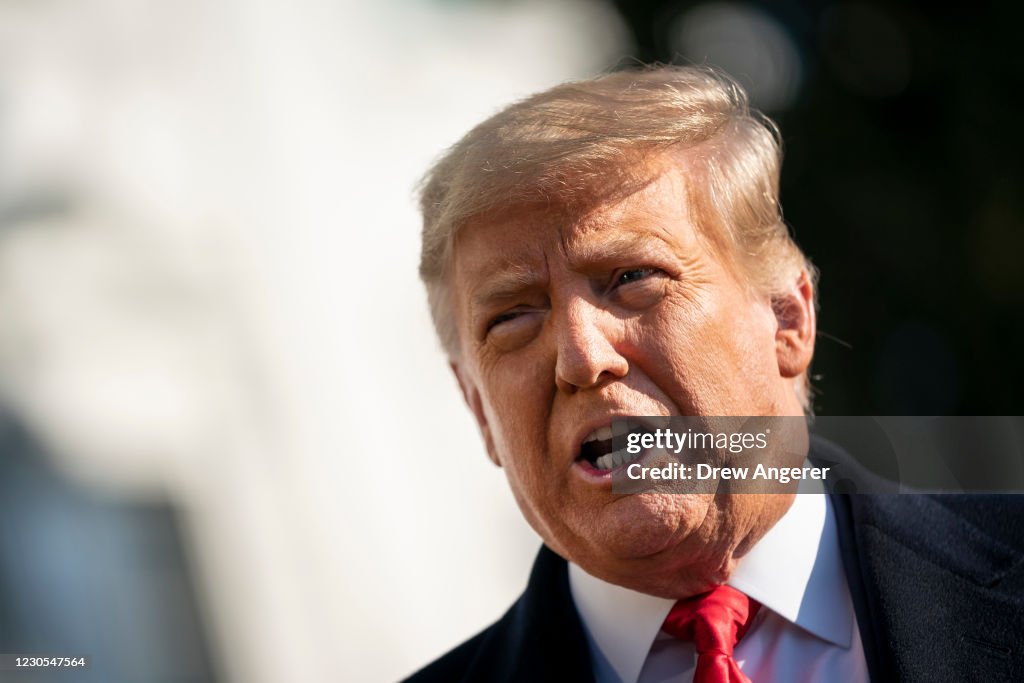 President Trump Departs White House For Border Visit