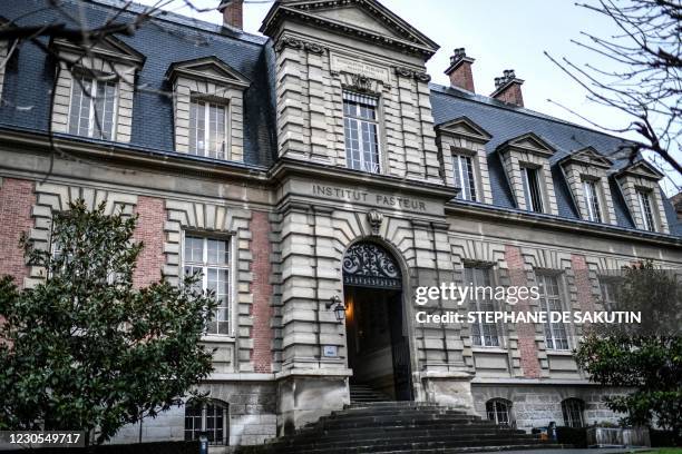 Picture taken on December 22, 2020 shows an outside view of the French scientist Louis Pasteur's appartment at the Pasteur museum, located in the...