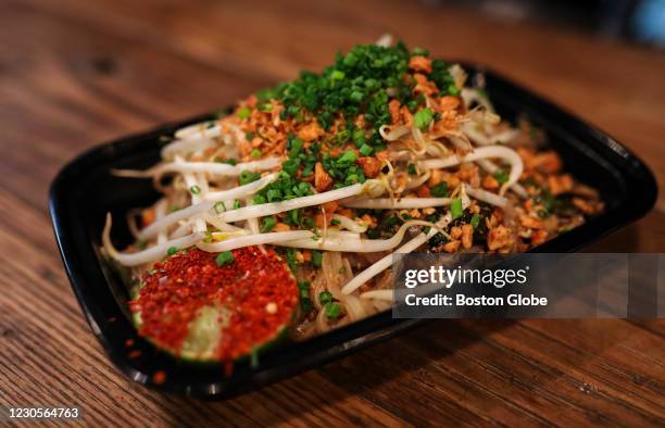 The Pad Thai at Brassica Kitchen in Boston on Jan. 10, 2021. Brassica, a café by day and neighborhood restaurant serving homemade, locally-sourced...