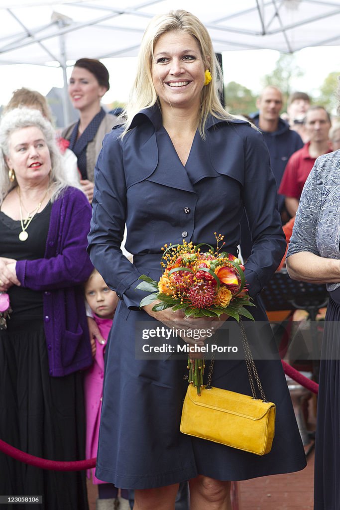 Princess Maxima of Netherlands Opens Women's Shelter