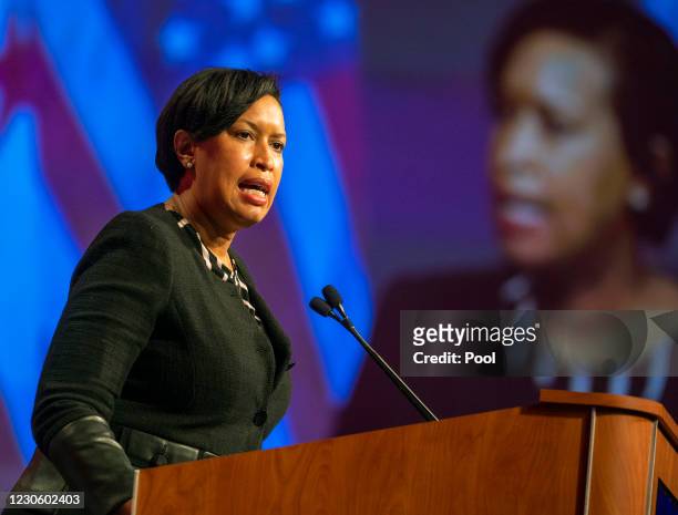 Mayor Muriel Bowser, District officials, and federal partners hold a public safety briefing on preparations for the upcoming 59th Presidential...