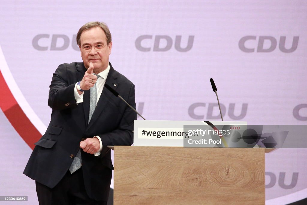 CDU Holds Digital Party Congress To Elect New Leader