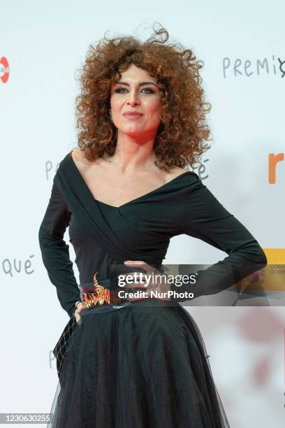 Cayetana Cabezas attends Jose Maria Forque Awards 2021 red carpet at IFEMA on January 16, 2021 in Madrid, Spain.