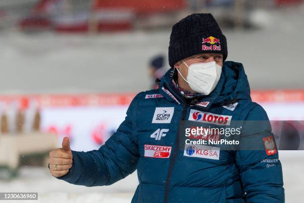 Adam Malysz, a Polish former ski jumper and one of the most successful athletes in the history of ski jumping, during the FIS Ski Jumping World Cup,...