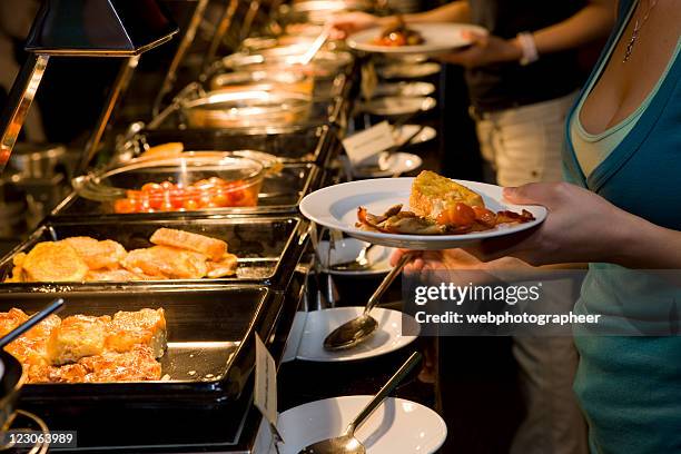 perfect buffet - buffet stock pictures, royalty-free photos & images