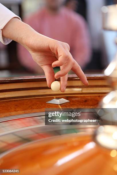 roulette action - casino worker stock pictures, royalty-free photos & images