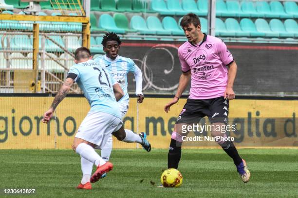 Gregorio Luperini during the Serie C match between Palermo FC and Bari, at  the Renzo Barbera stadium in Palermo. The Palermo players played with the  commemorative shirt of centenary of Club. Italy