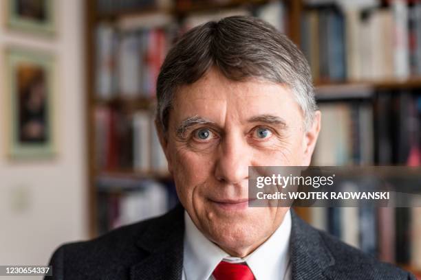 Eugeniusz Cezary Król, author of the translation and historical commentary of the Polish academic edition of Adolf Hitler's 'Mein Kampf', poses for a...