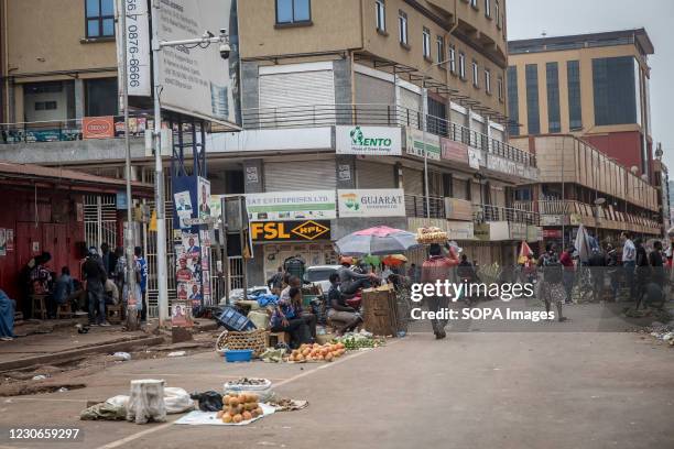 Nakasero market in Kampala, the scene of November protests when at least 54 people were killed, is quiet on the day of the presidential elections....