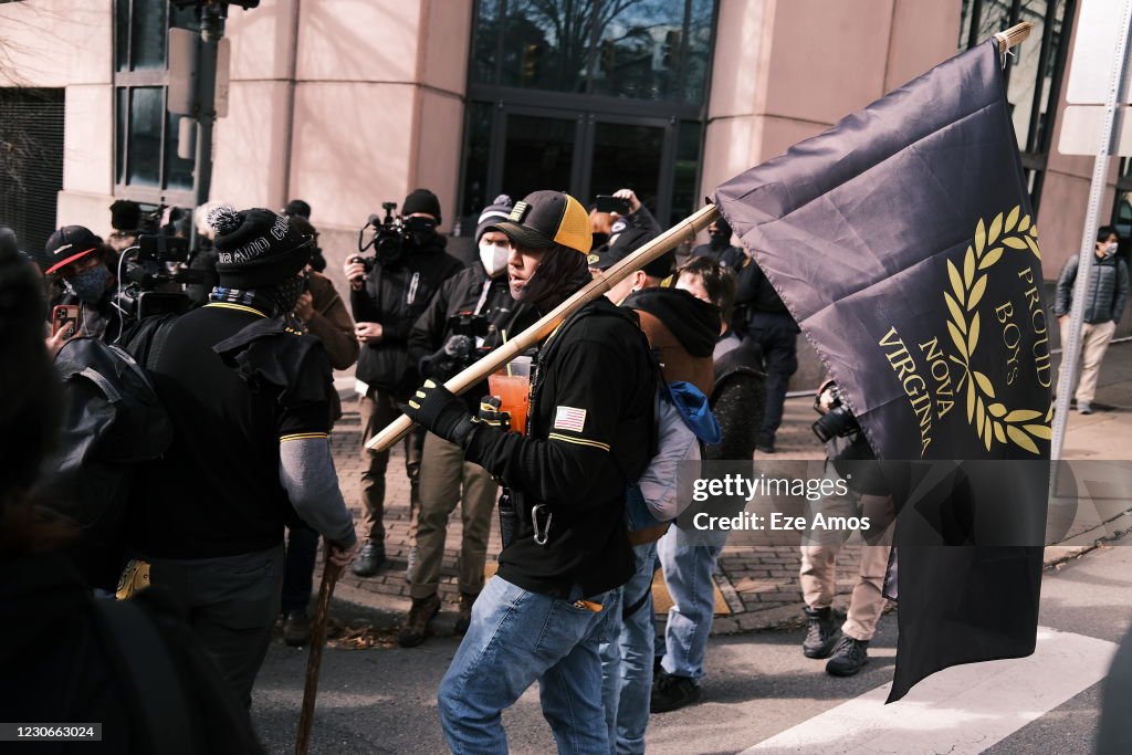 Pro-Gun Activists Protest At Virginia Capital On State's Lobby Day