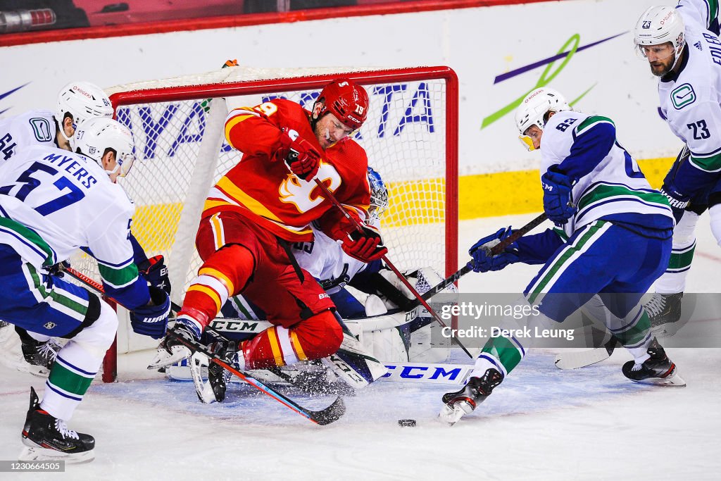 Vancouver Canucks v Calgary Flames
