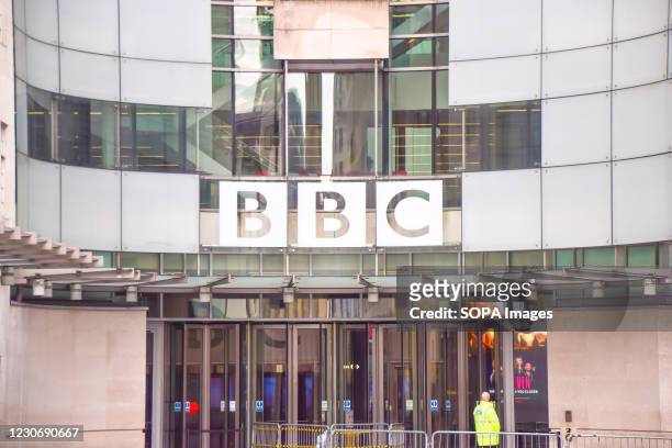 General view of the Broadcasting House, BBC headquarters in Central London.