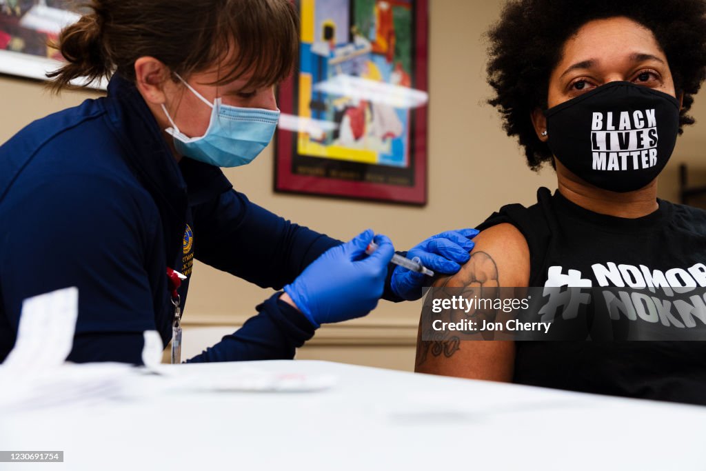 Leaders Of Black Community In Louisville Receive COVID-19 Vaccination