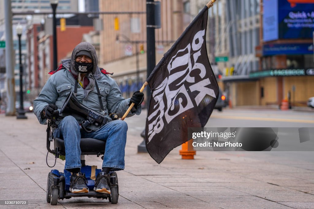 Antifa Protest And March At Ohio Statehouse In Columbus, Ohio, USA