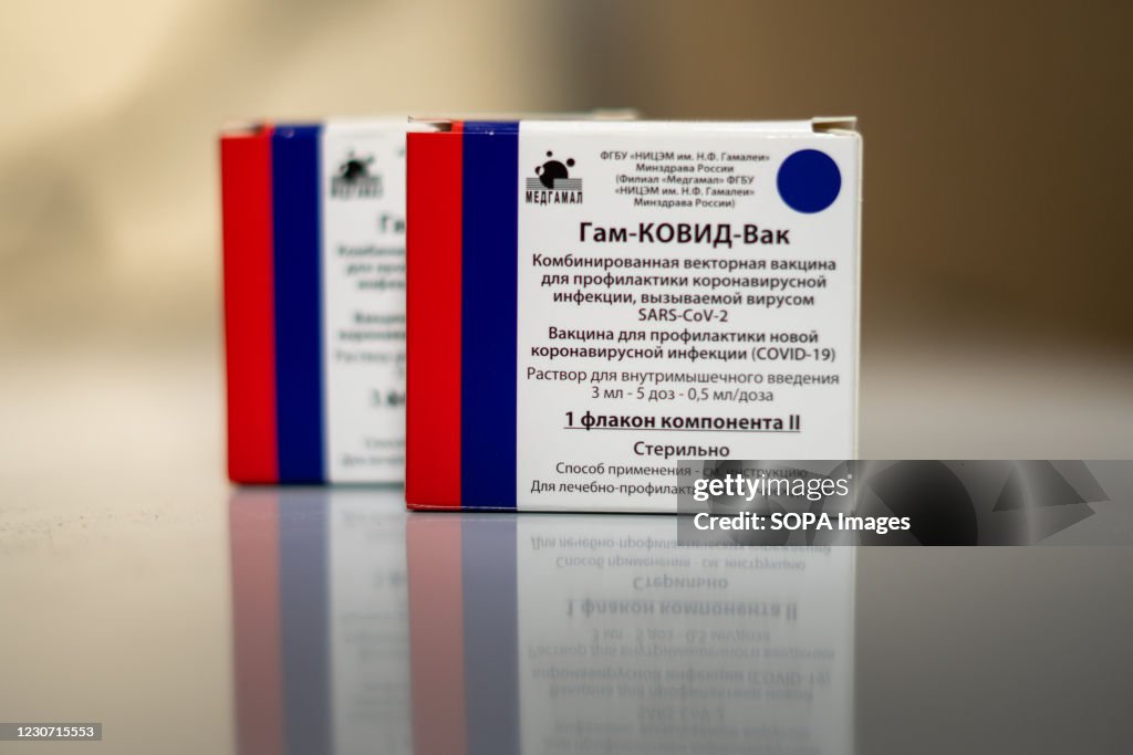 In this photo illustration, two boxes that contained the...