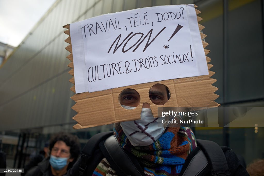 Culture Workers Took To The Streets For Reopening Of Culture Places And For Public Services