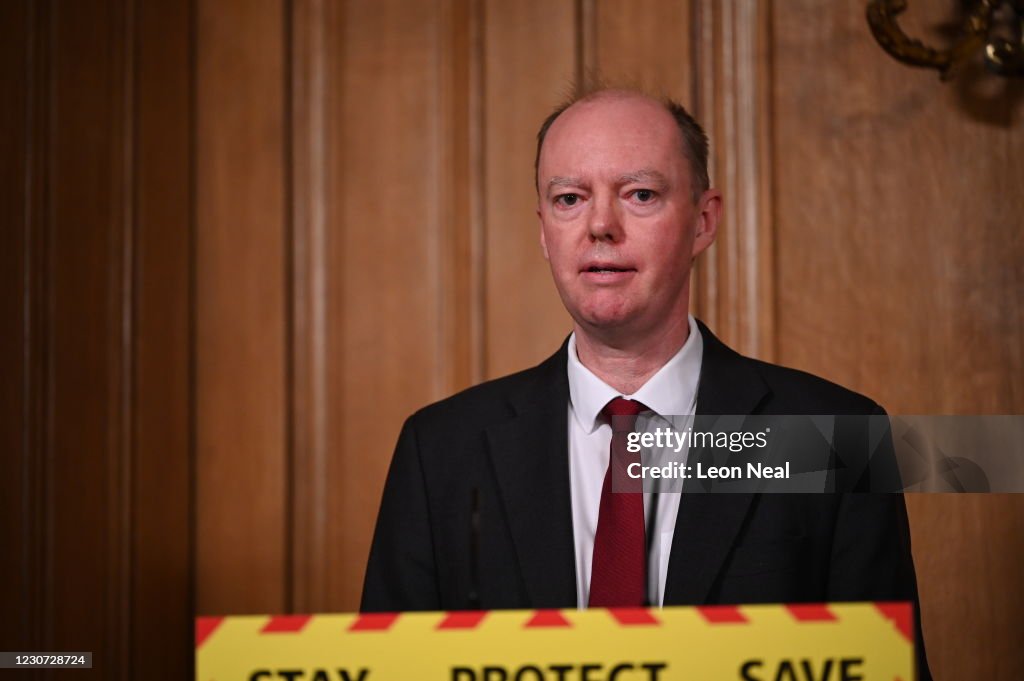 Prime Minister Boris Johnson Leads Coronavirus Press Conference