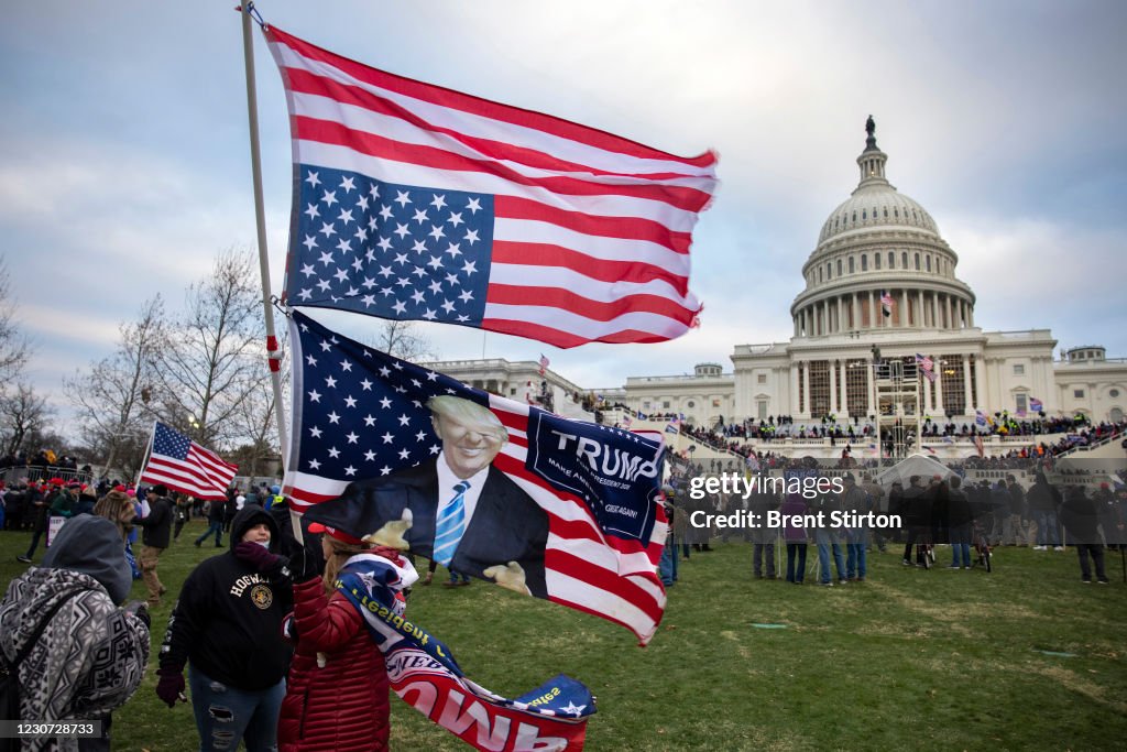 Trump Supporters Hold "Stop The Steal" Rally In DC Amid Ratification Of Presidential Election