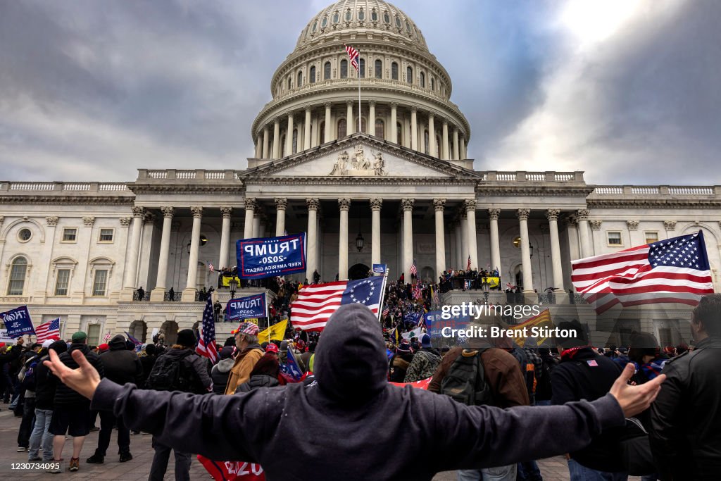 Trump Supporters Hold "Stop The Steal" Rally In DC Amid Ratification Of Presidential Election
