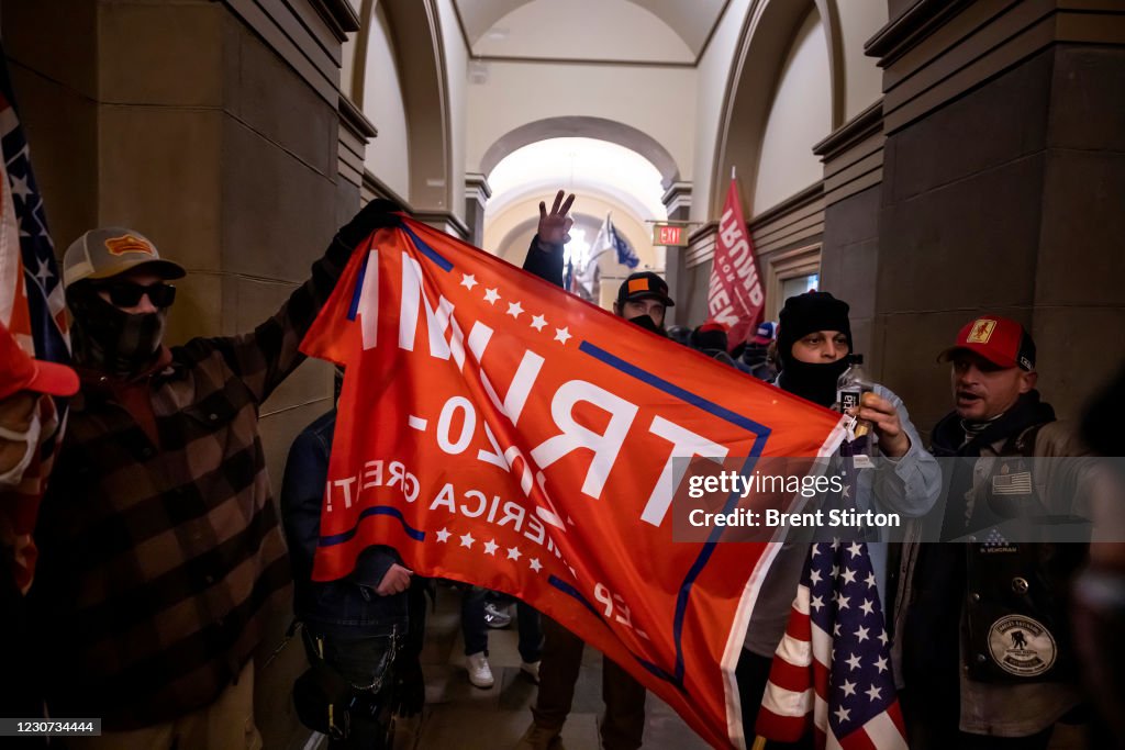 Trump Supporters Hold "Stop The Steal" Rally In DC Amid Ratification Of Presidential Election