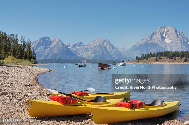 jackson lake, wyoming - jackson hole stock pictures, royalty-free photos & images