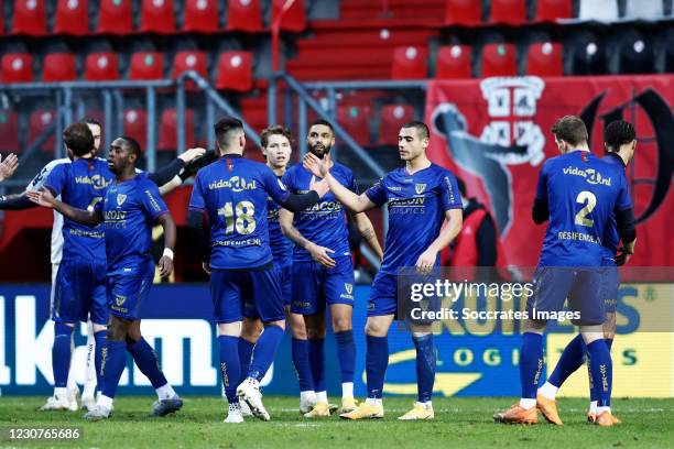 Torino Hunte of VVV Venlo, Christos Donis of VVV Venlo, Evert Linthorst Of VVV Venlo, Kristopher Da Graca of VVV Venlo, Georgios Giakoumakis of VVV...