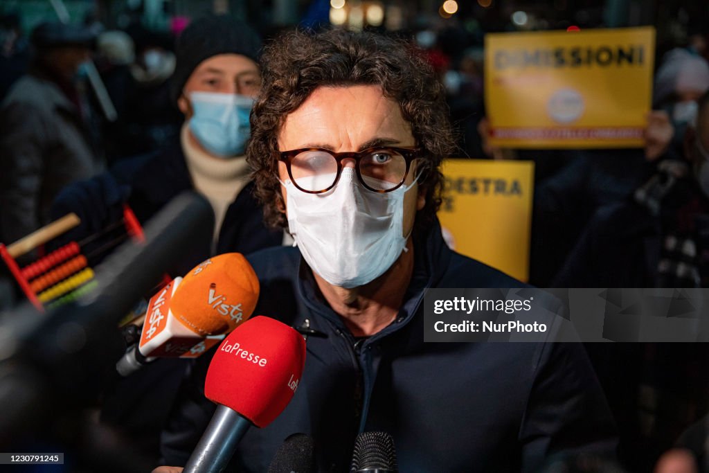 Liberiamo La Lombardia Protest In Milan