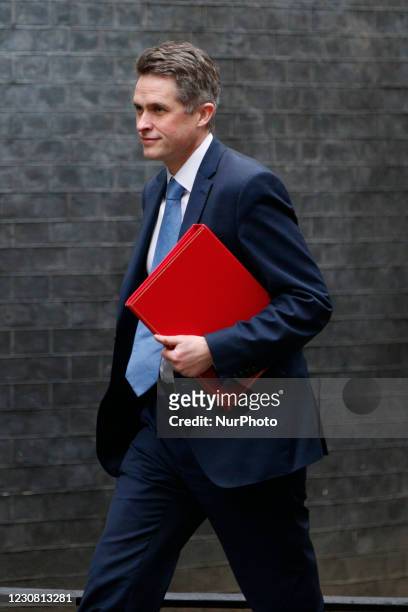 Secretary of State for Education Gavin Williamson, Conservative Party MP for South Staffordshire, walks along Downing Street in London, England, on...