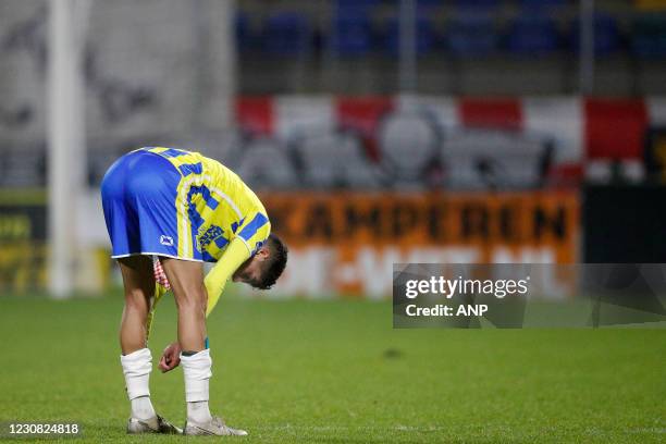 Anas Tahiri of RKC Waalwijk na afloop van de Nederlandse Eredivisie-wedstrijd tussen RKC Waalwijk en Fortuna Sittard in het Mandemakers Stadion op 27...