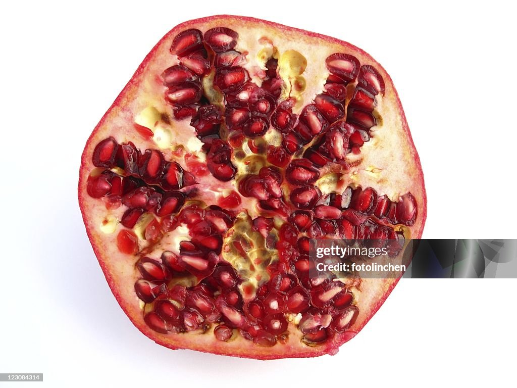 Half of pomegranate