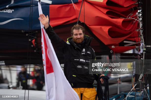 French skipper Benjamin Dutreux, who sailed his Imoca 60 monohull "Omia - Water Family" in the 2020/2021 ninth edition of the Vendee Globe...