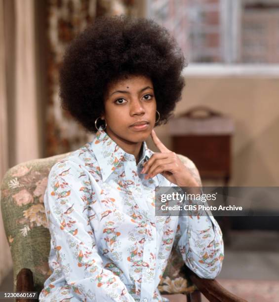 Pictured is BernNadette Stanis in the CBS television situation comedy, GOOD TIMES. January 1, 1977.