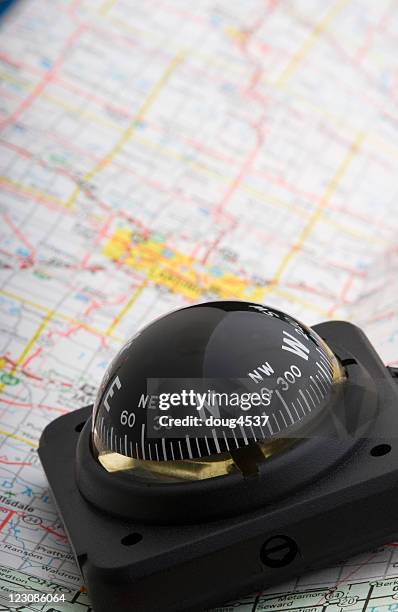 Visual Compass Or Road Map 699 Road Map And Compass Stock Photos, High-Res Pictures, and Images ...