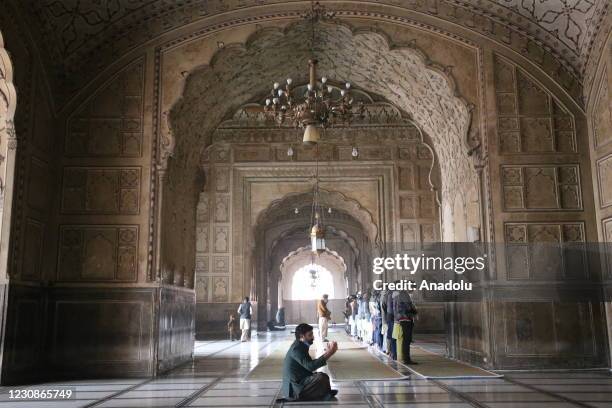 View of Badshahi Mosque is seen in Lahore, Pakistan on December 14, 2020. Lahore, the largest city of Pakistan's Punjab province, is described as the...