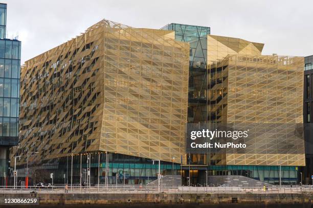 The Central Bank of Ireland head office on North Wall Quay, in the IFSC, Dublin. On Friday, 29 January in Dublin, Ireland.