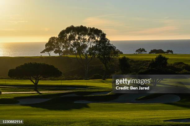 Beauty shot of the course during the third round of the Farmers Insurance Open at Torrey Pines South on January 30, 2021 in San Diego, California.